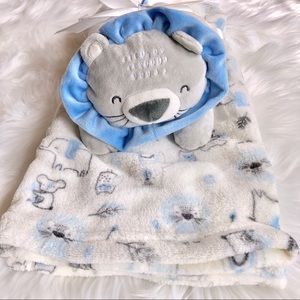 NWT Baby Blanket & Plush Lion Lovey Toy